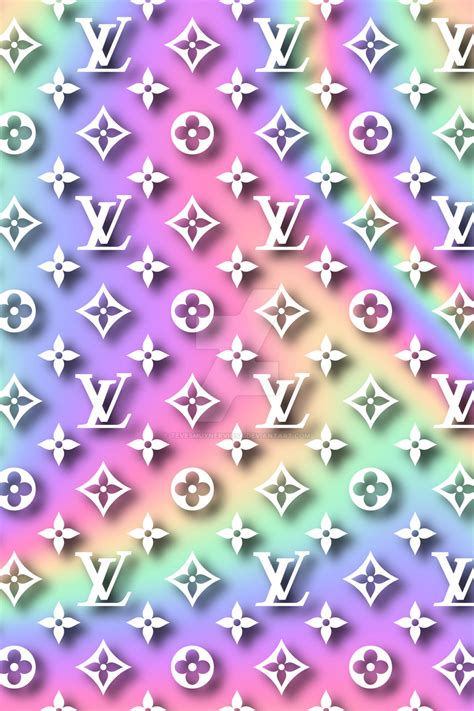 rainbow louis vuitton background